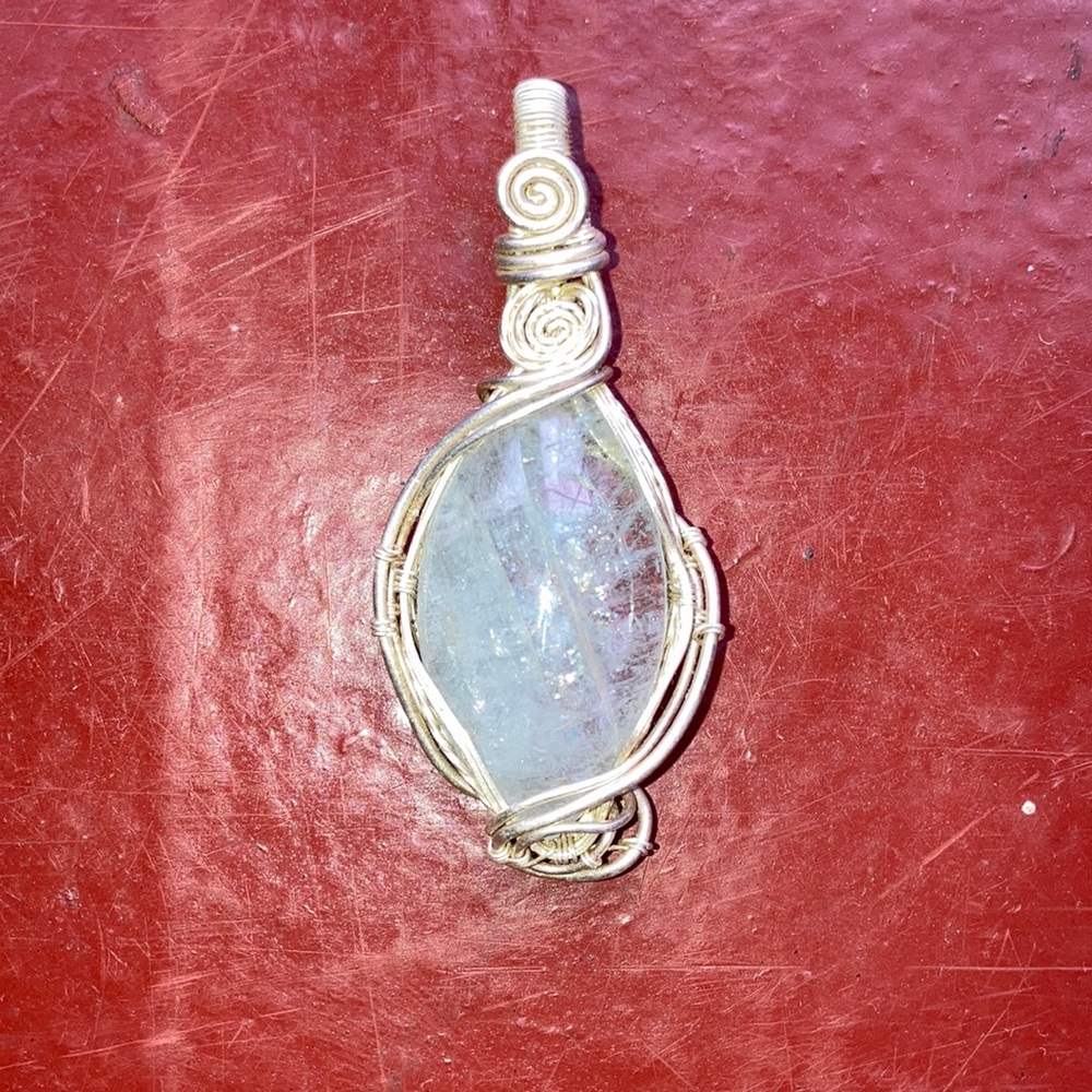 Aquamarine Crystal Pendant